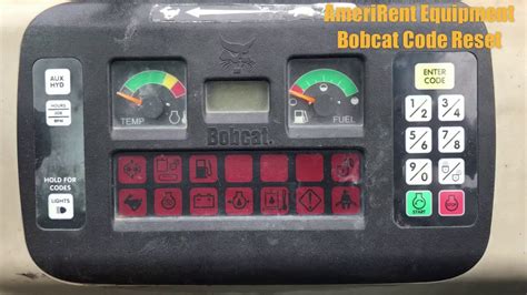 how to reset service meter on 2009 bobcat skid steer|bobcat s250 service clock reset.